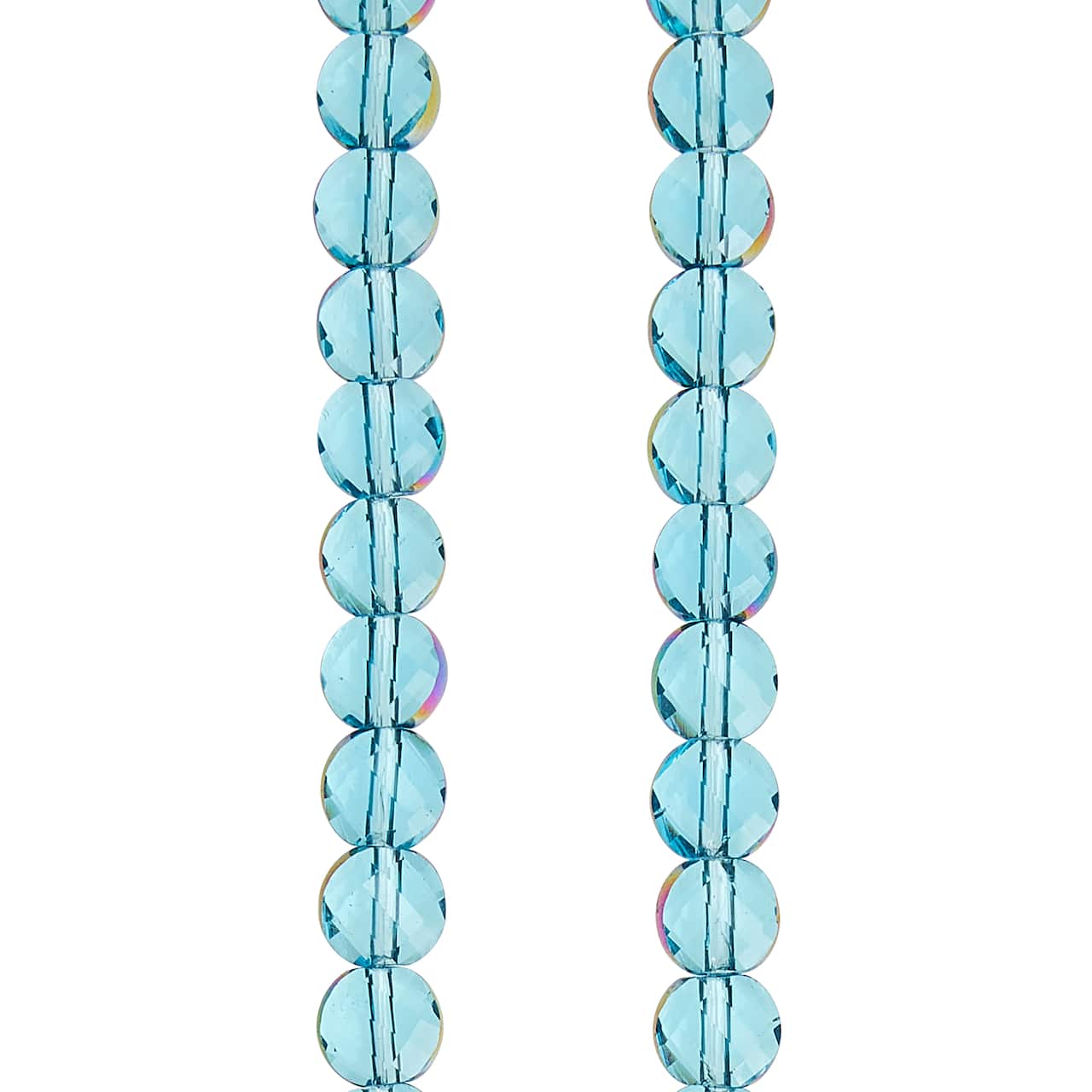 12 Packs: 2 ct. (24 total) Shiny Aqua Clear Glass Beads, 6mm by Bead Landing®